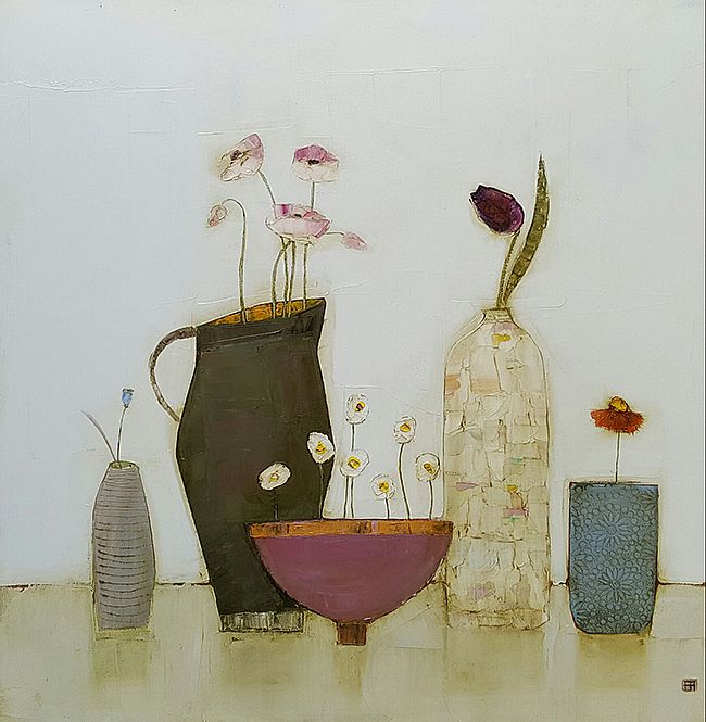Eithne  Roberts - Daisy bowl, jug and bottles